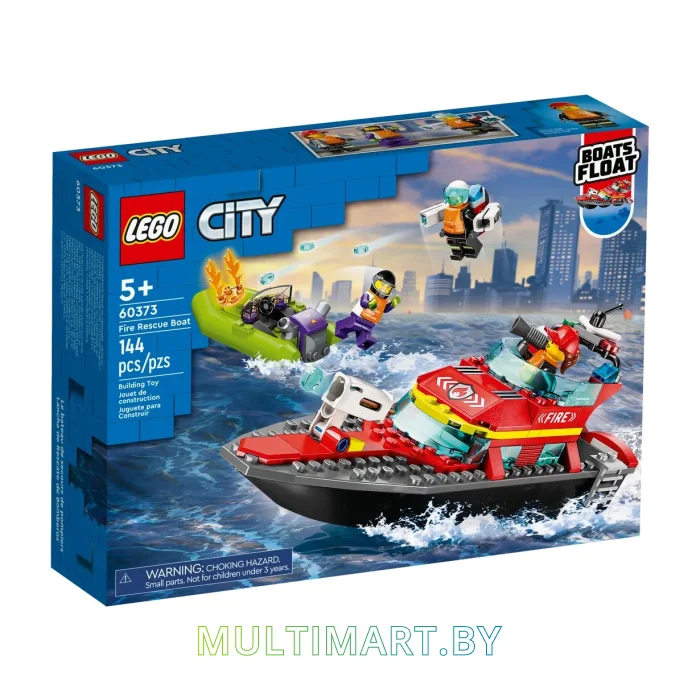 Конструктор LEGO City 60373 Пожарная спасательная лодка